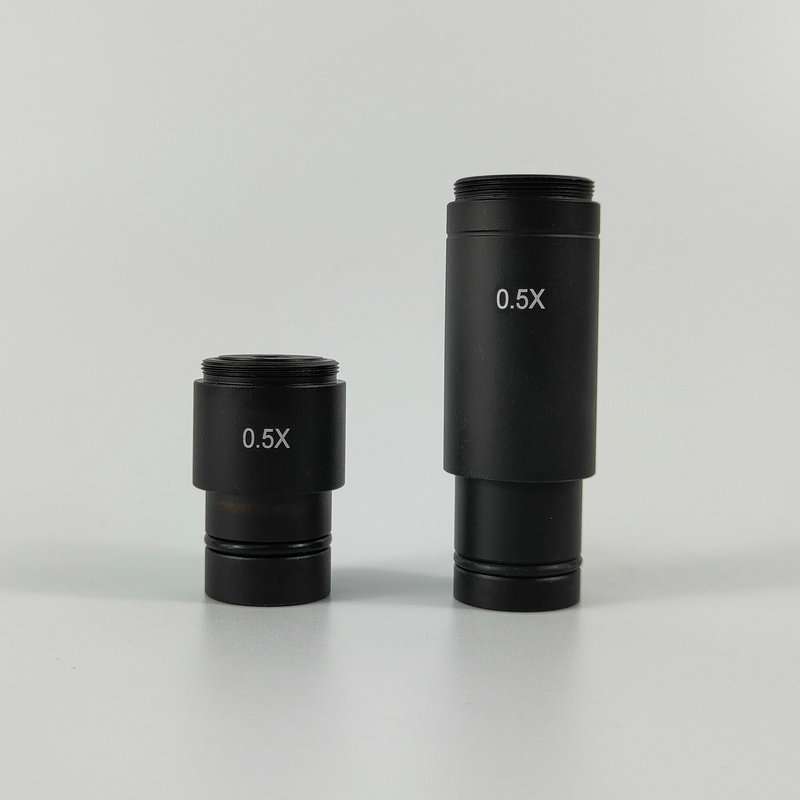 显微镜工业相机0.5X倍CCD接口适配器缩小镜中继镜 C接口转23.2