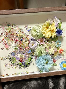 碎钻蝴蝶相框摆件手工diy材料包