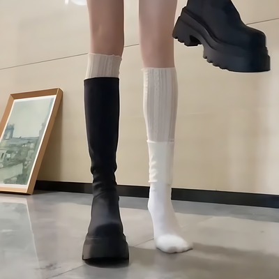 新款袜套ins女春秋长筒踩脚腿套