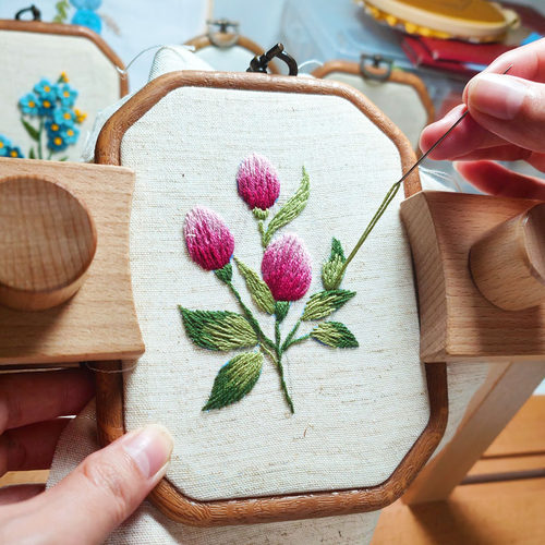 DIY材料包刺绣diy欧式花草材料包