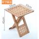 实木网格茶几简易可折叠茶台便携小户型茶桌阳台咖啡边几轻奢迷你