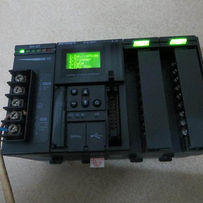 拆机基恩士PLC一套KV-U7+KV-700+KV-B16XA+KV-B16RA+结束盖成色新