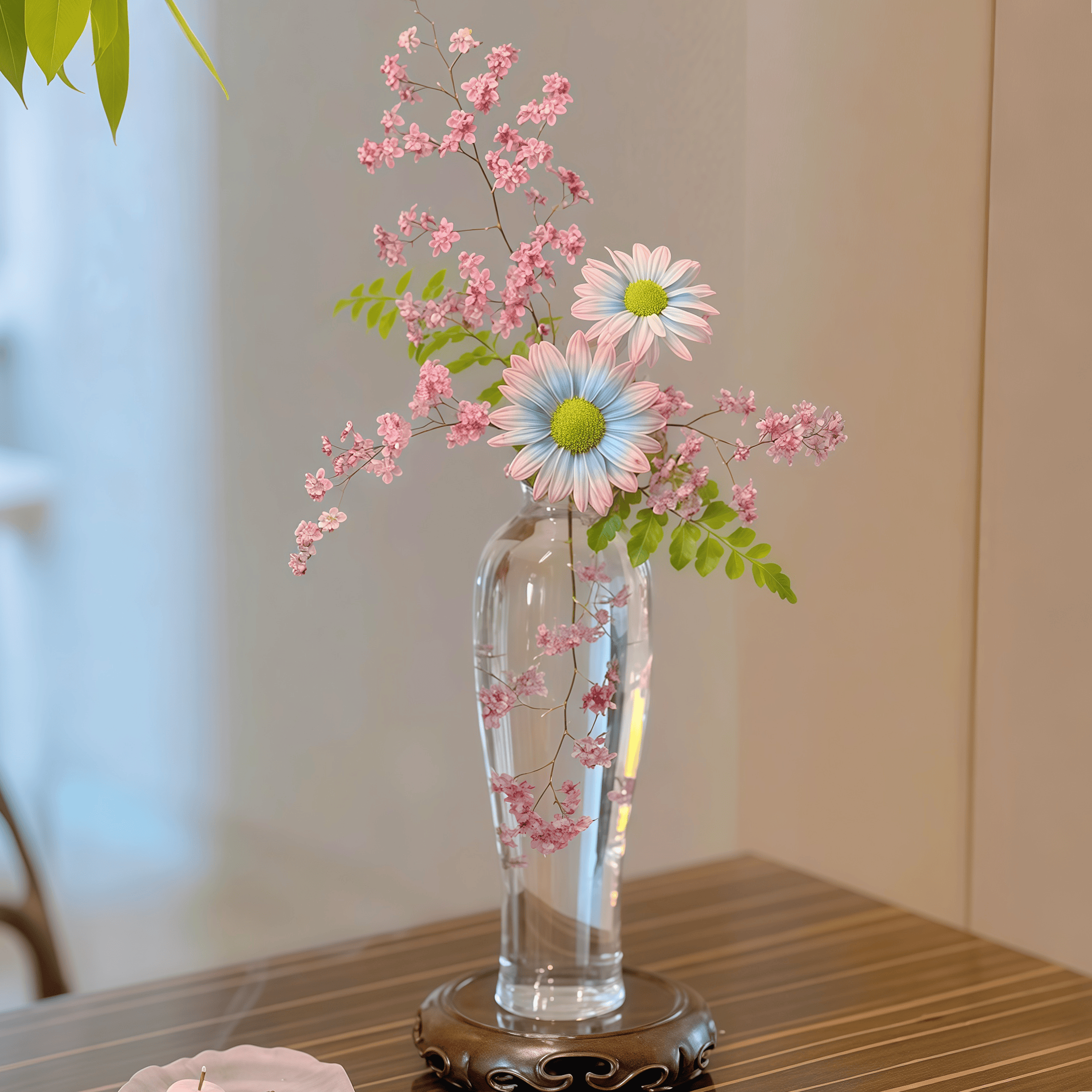 情绪稳定透明玻璃花瓶水培插花装饰摆件客厅餐桌文艺简约创意花器