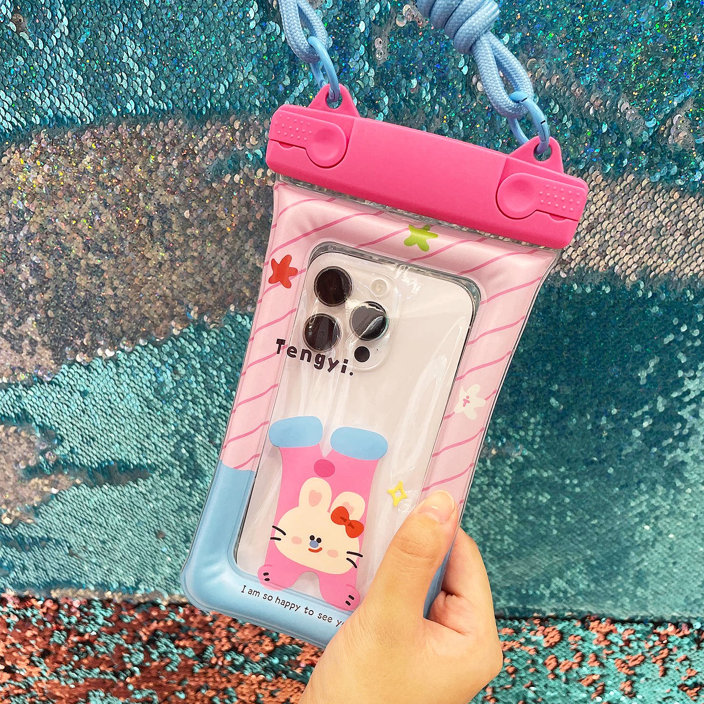 手机防水袋可触屏拍照游泳专用包漂流玩水可漂浮气囊袋户外游乐园