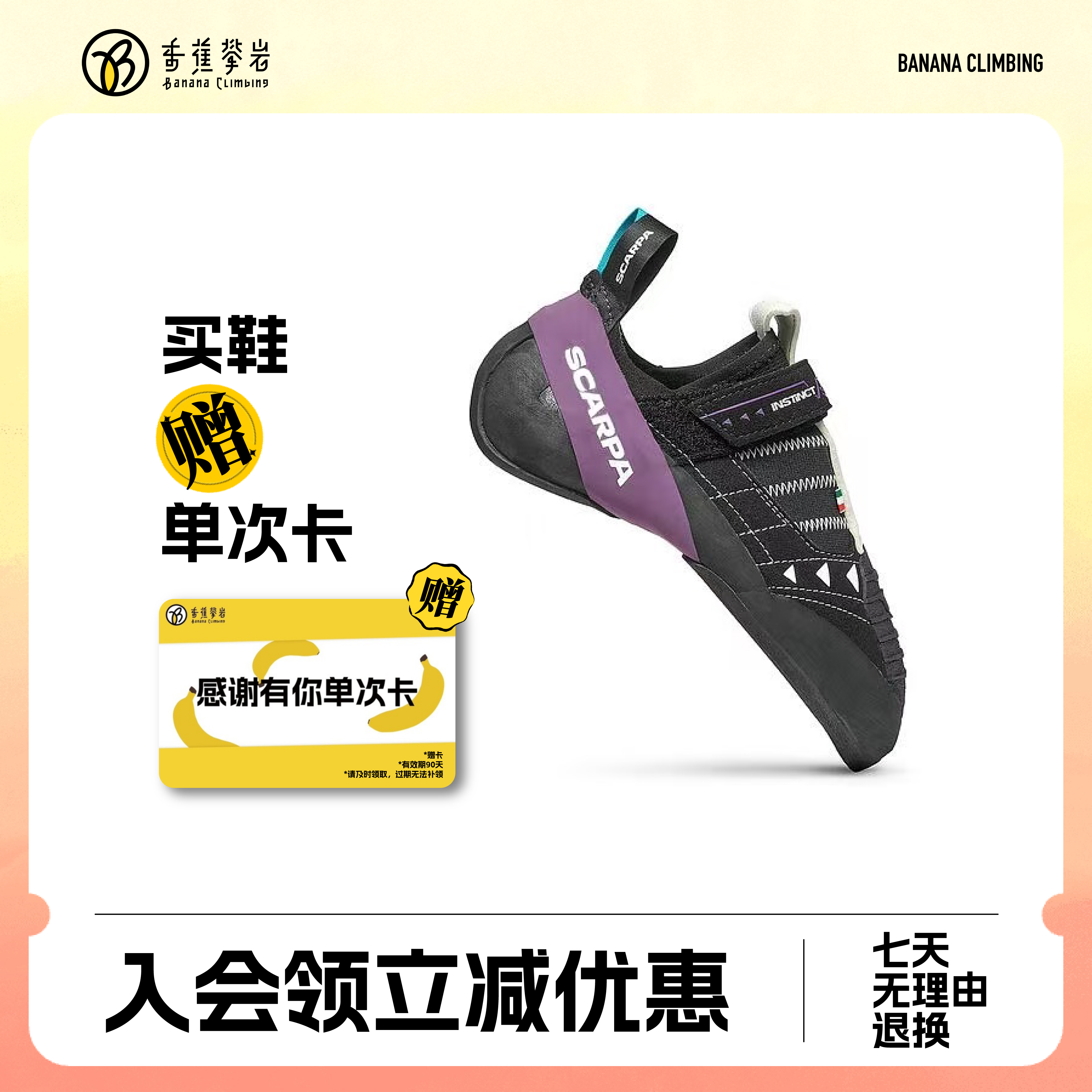 Scarpa 紫色本能 Instinct VS LV 攀岩鞋抱石鞋男女款