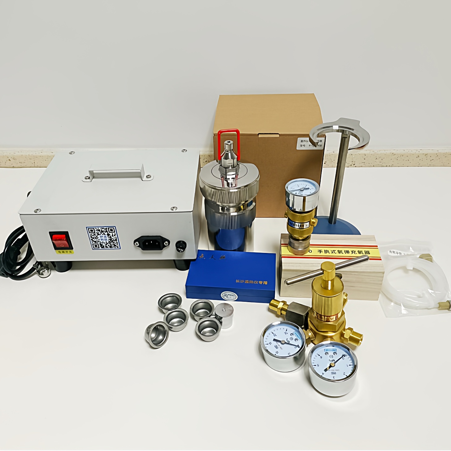 燃烧装置灰分燃烧检测氧弹点火器烧结实验装置