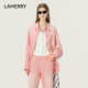 LAMERRY 带钻26春夏 女长袖 朗美睿低饱和度粉纯棉经典 洗水牛仔衬衫