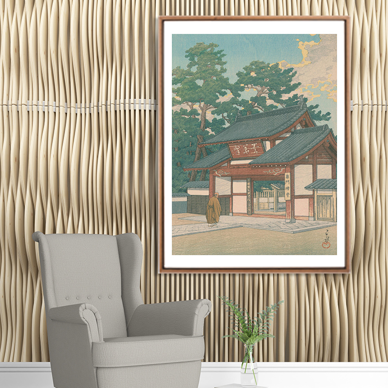 日式浮世绘日料店客厅装饰画沙发背景墙挂画餐厅壁画和风居酒屋画图片