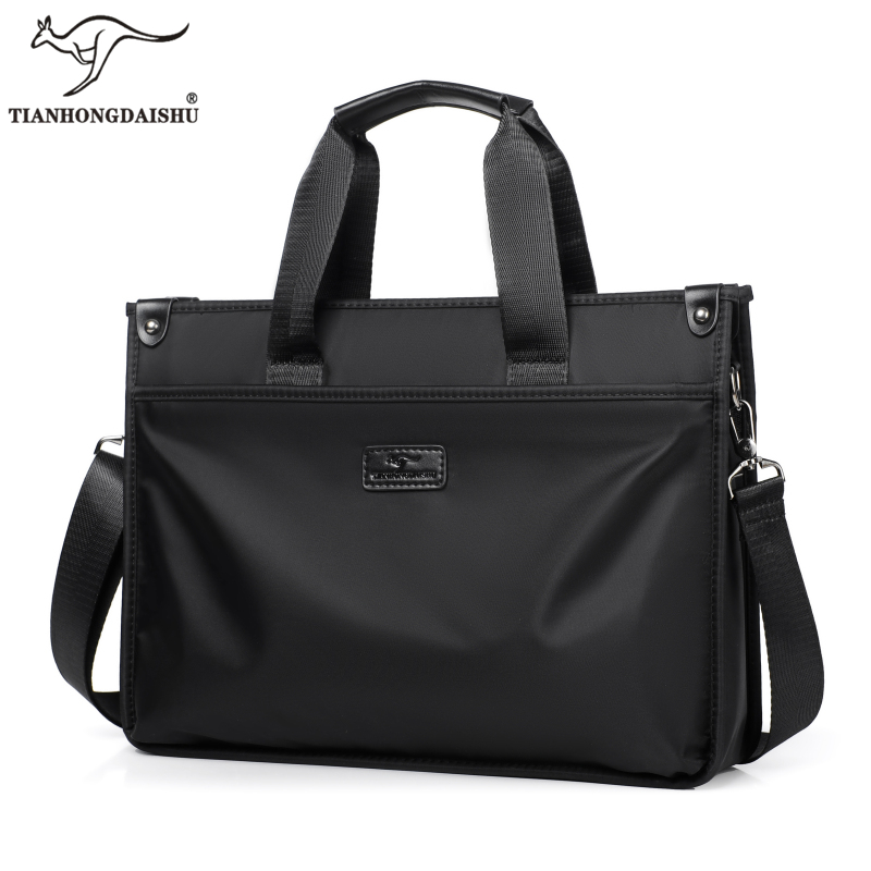 韩版潮牌男士手提包帆布休闲公文包单肩斜挎包男商务电脑包文件包