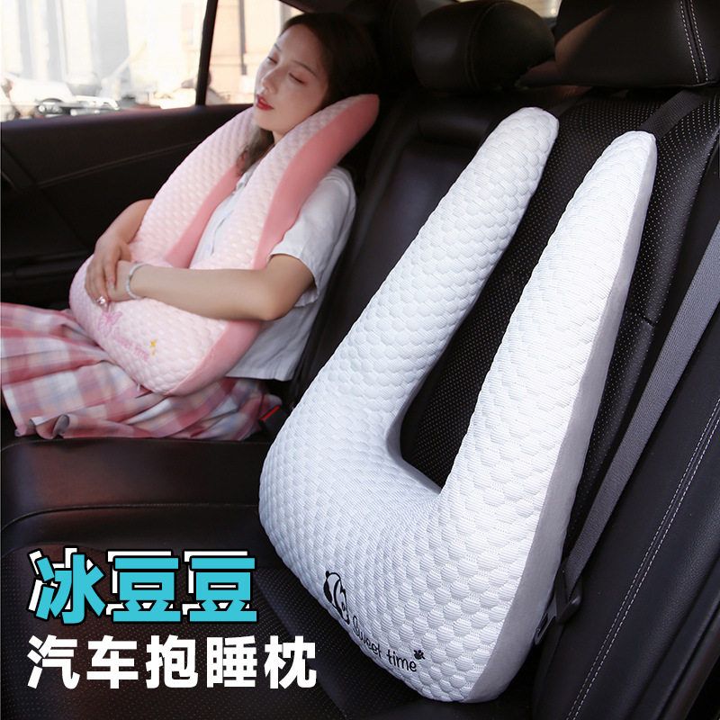 汽车头枕儿童睡觉神器护颈枕长途车载上抱枕后座后排枕头车用睡枕