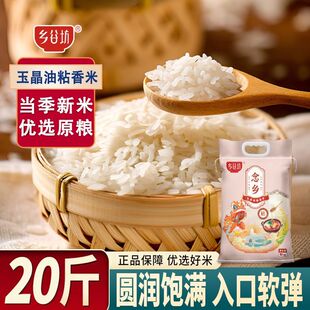 乡谷坊大米20斤油粘香米长粒香米新米丝苗米猫牙大米煲仔饭大米