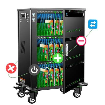 际庆平板电脑充电柜移动充电车数据同步充电柜SYNC48