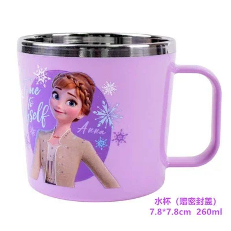 儿童水杯宝宝喝水杯牛奶杯防摔便携学饮杯可爱带盖不锈钢杯子家用