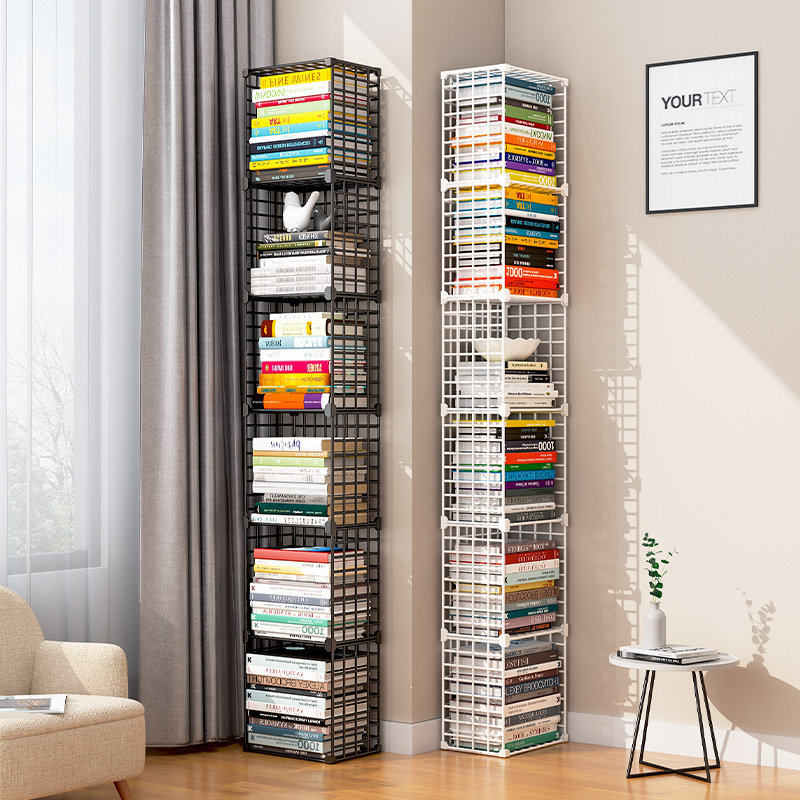 简易窄书架落地置物架角落书桌面阅读收纳转角夹缝墙角儿童小书柜,住宅家具,书架,淘宝优惠券,粉丝福利购,淘宝优惠卷