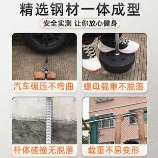 杠铃套装男士家用健身深蹲直杆曲杆举重器材扛铃哑铃两用组合女士