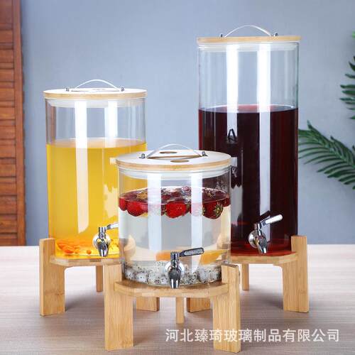 泡酒桶玻璃泡酒瓶调酒酒桶啤酒饮料桶带龙头水果茶桶罐果汁桶容器