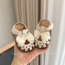 夏季女宝宝凉鞋小童公主鞋1一2岁婴幼儿包头N防滑软胶底不掉学步