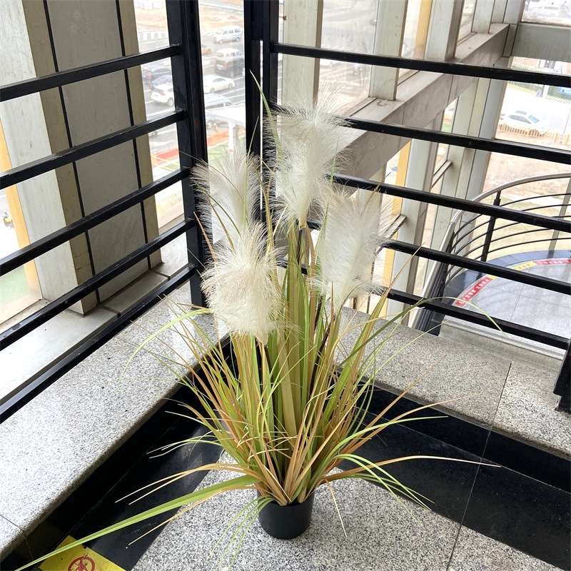工厂假草仿真草洋葱草芦苇草狗尾草观观桌面摆设装饰仿真盆栽摆件