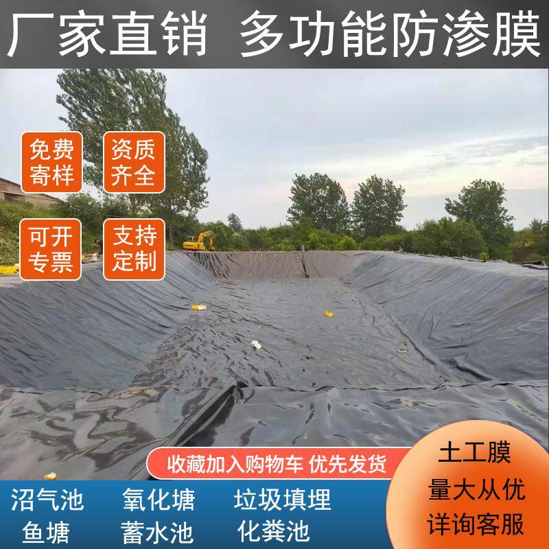 土工黑膜沼气蓄水调节池