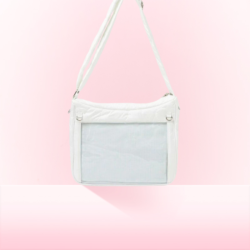 WEGO斜跨爱心棉痛包S轻便两用搭