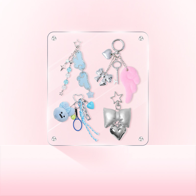 WEGO兔子编绳钥匙链挂件手机链时尚创意挂件diy配饰礼品配件包包