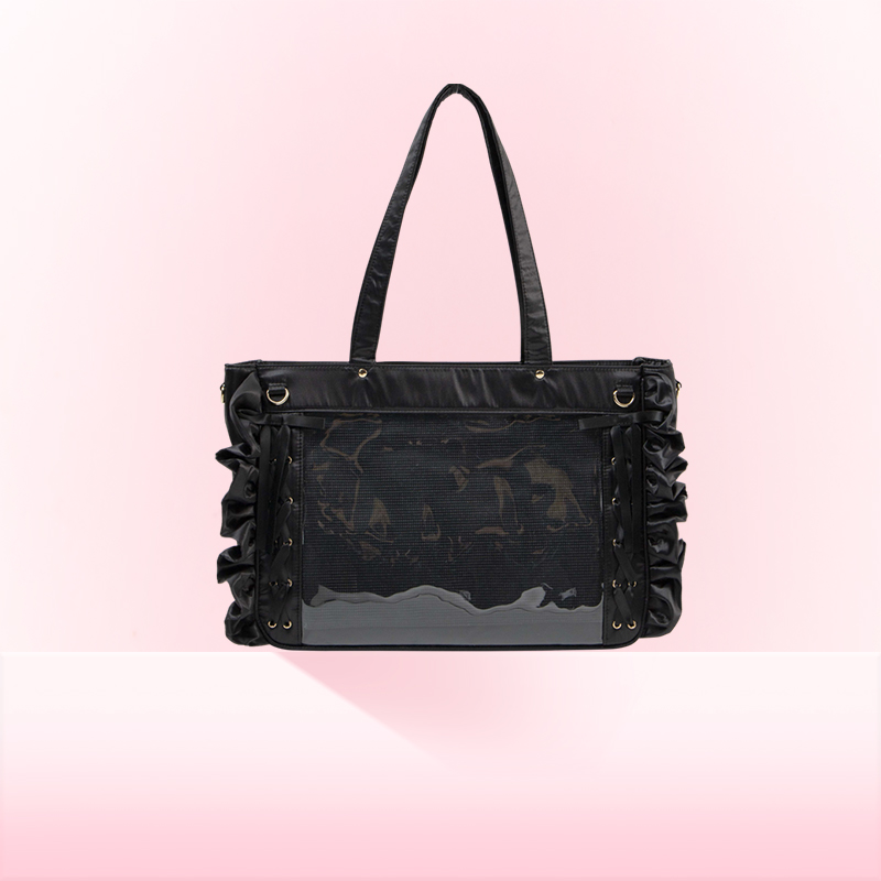 WEGO荷叶边螃蟹痛包原创女蝾螈