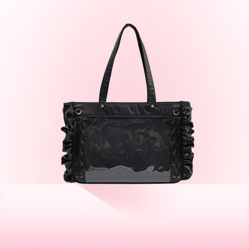 WEGO荷叶边螃蟹痛包原创女蝾螈