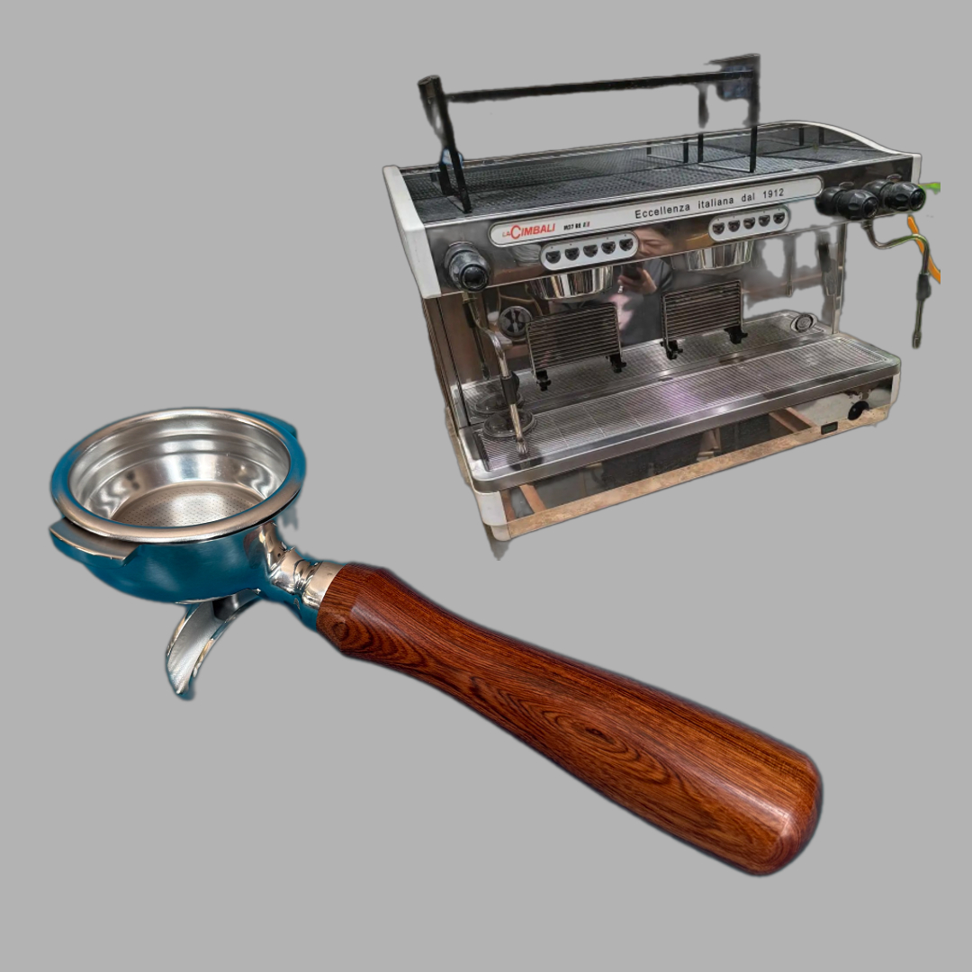 金巴利( La Cimbali ) 专用 咖啡机手柄 商用 双头 58有底适配