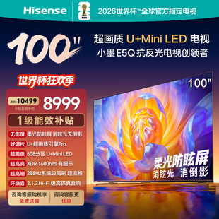 Hisense/海信 100E5Q 柔光防眩屏 高刷 U+超画质引擎Pro AI智能