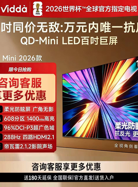 Vidda 100VX3Q X Mini  100英寸海信电视 QD-Mini LED电视机