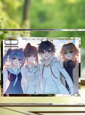 斗罗大陆龙王传说周边水晶相框唐舞麟古月娜手办定制照片朋友礼物