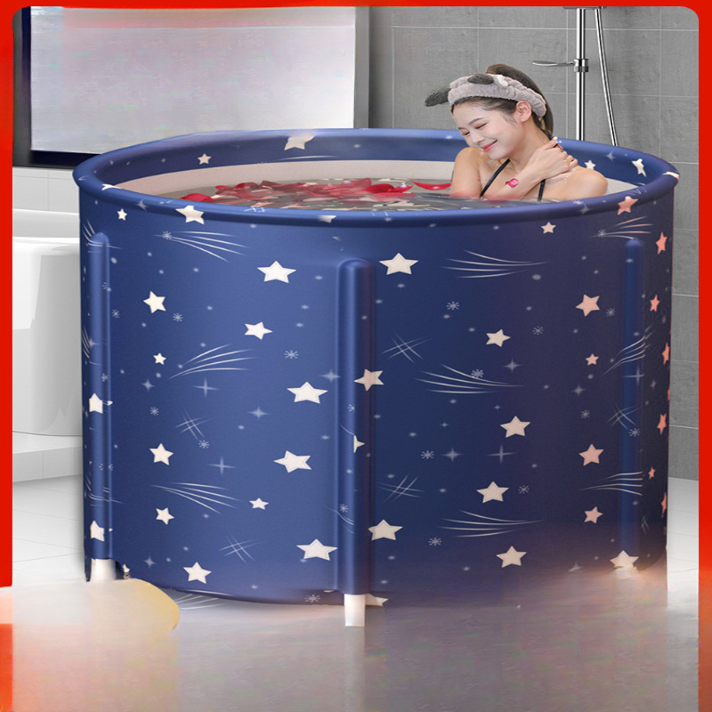 泡澡桶大人可折叠2023新款浴缸拆贴沐浴洗澡桶冬天成人全身坐浴盆
