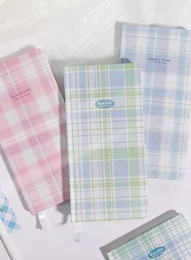 笔下星河细闪手帐本 桃气乌龙网格weeks方形本学生少女笔记本子