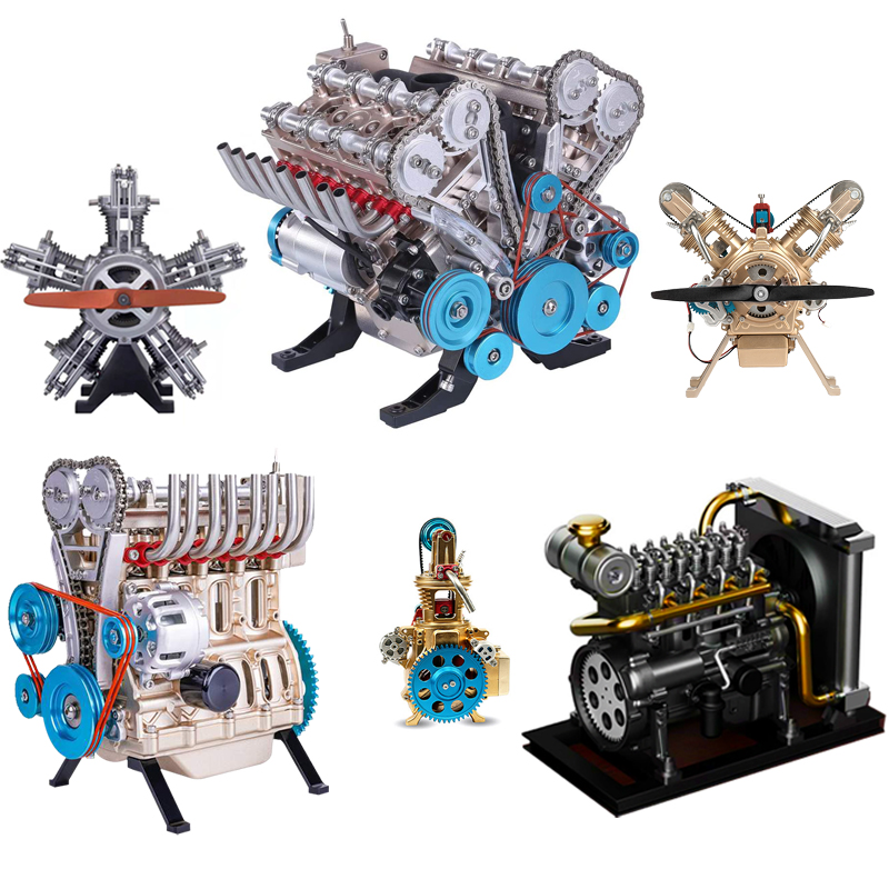 严谨科学:原比例复刻全金属拼装,电动可发动