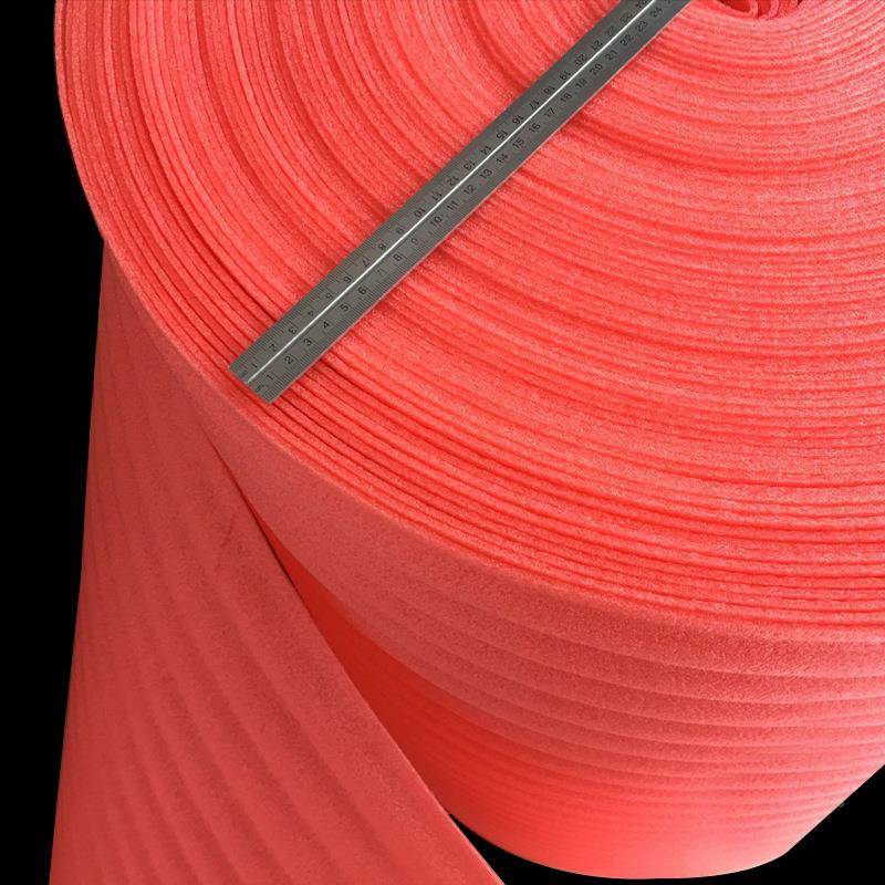 红色防静电珍YOC珠卷 路板包装棉 SMT打包珍 珠线棉卷棉红色泡棉