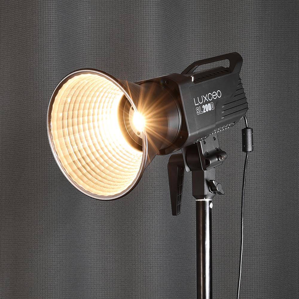 LUX摄CEO SL2SL200D00D影双色温聚光灯 6种场景模式播摄像补光直
