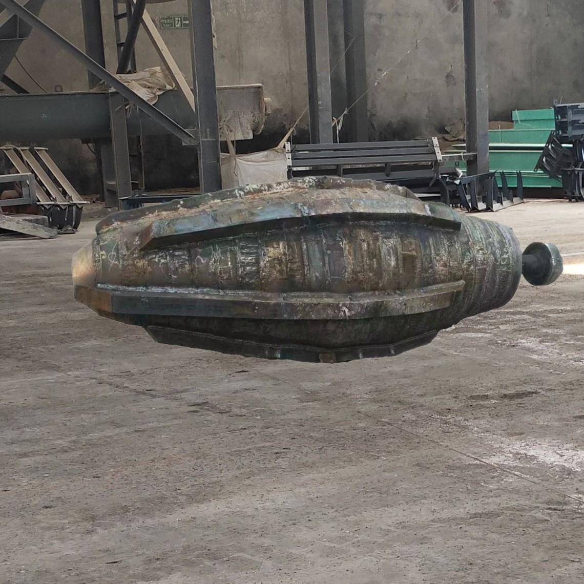 SDDC孔内深层强夯施工炸弹锤置换锤异形锤强夯机配件厂家