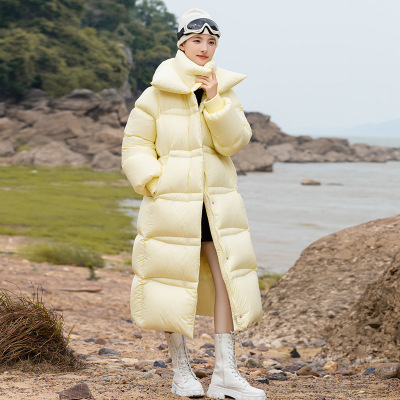 超好看2025秋冬季新款克超厚白鸭绒巨好看加厚羽绒服女长款抗寒