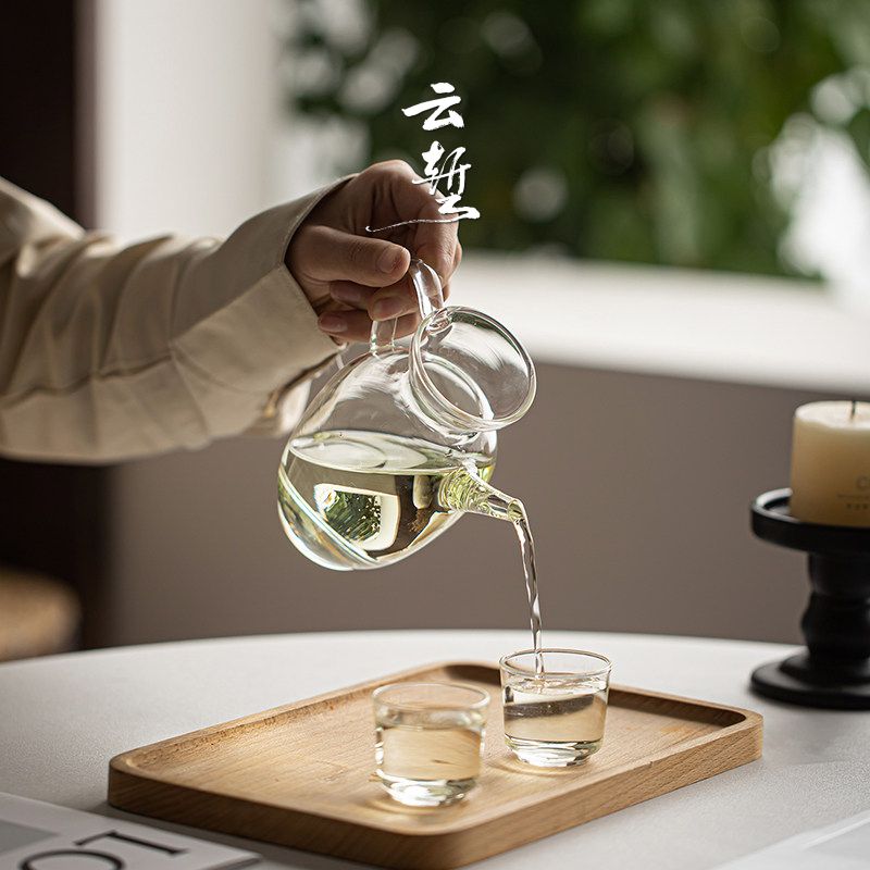 云堑围炉冰茶工具玻璃茶壶图片