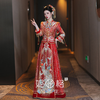 秀禾服新娘婚服奢华婚礼敬酒服