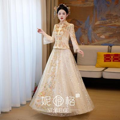 秀禾服中式婚服凤冠霞帔出阁服