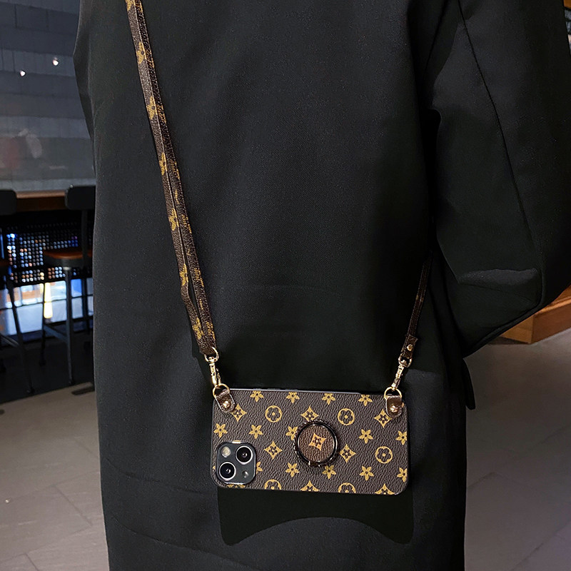 情侣兔适用于红米Note14保护套小米14TPro支架小米13Lite斜跨14R挂绳HM14C折叠14Rt简约小米14创意14pro+时尚