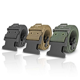 保安武装带黑色S带战术外腰带魔术贴加长腰带军绿腰封裤子内腰带