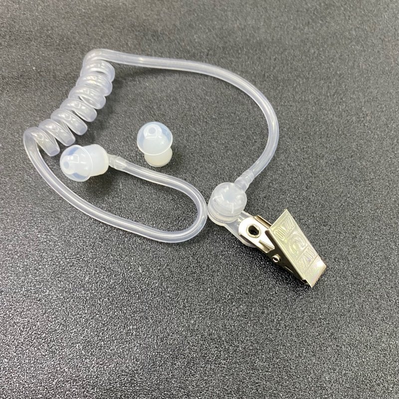 对讲机真空空气导管耳机配件 可拆卸白色单导管 无辐射环保