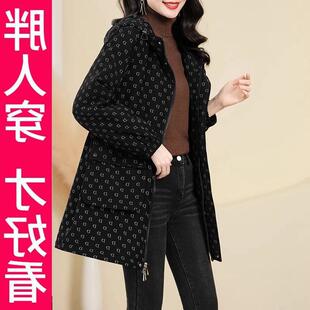 克服风衣派斤大码2025外套黑色女款新款200中长款风衣