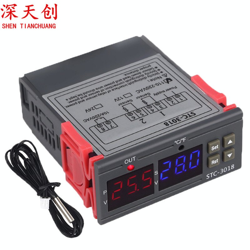 STC-3018高精度温度控制器数显温控器控温开关微型温控板