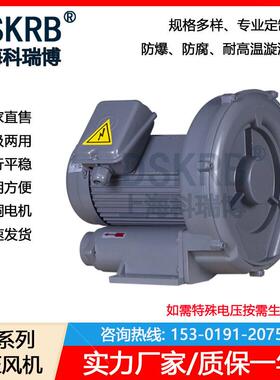 零售RB1520环形鼓风机380V15KW高压鼓风机耐高温隔热风机