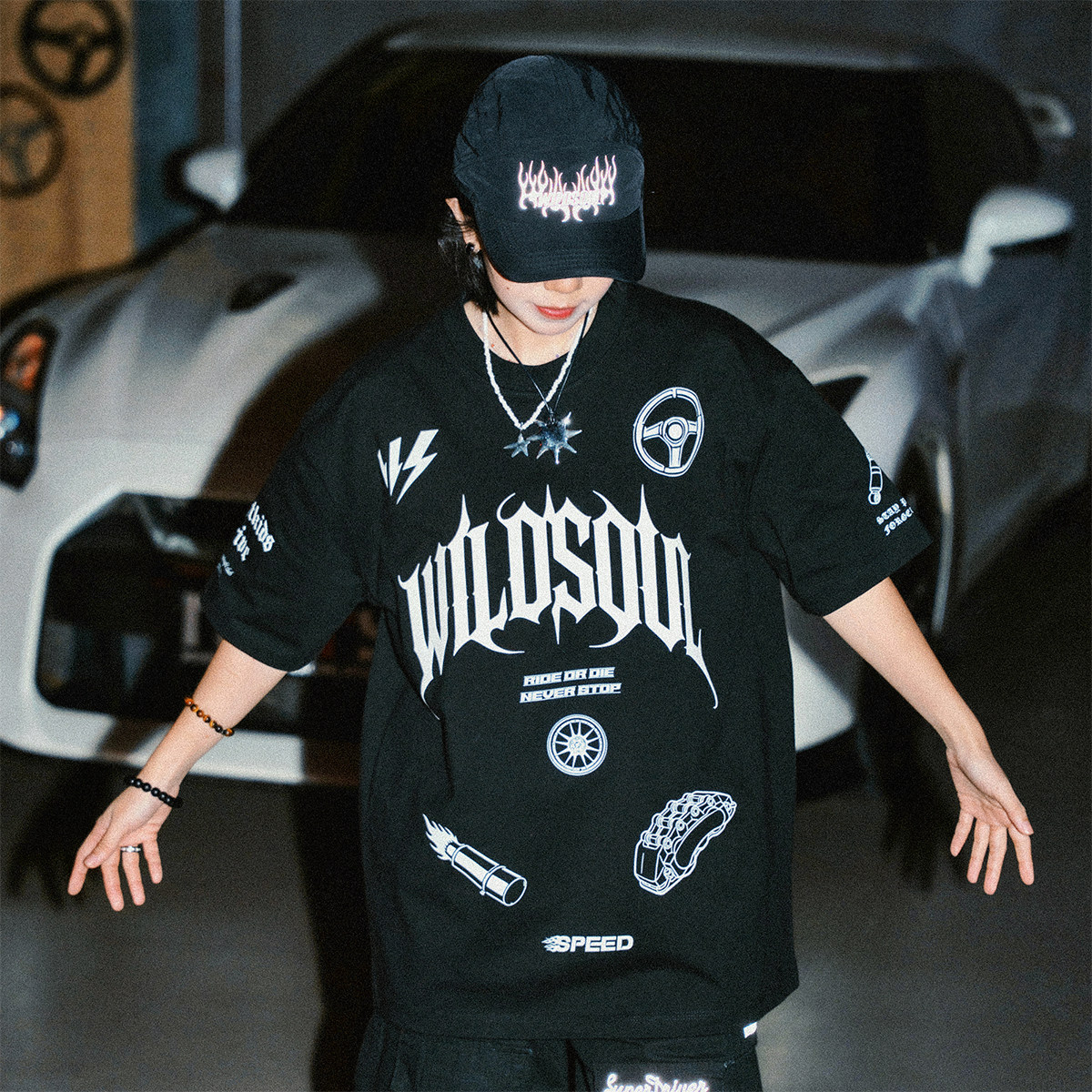 wildsoul刹车卡钳重磅T恤