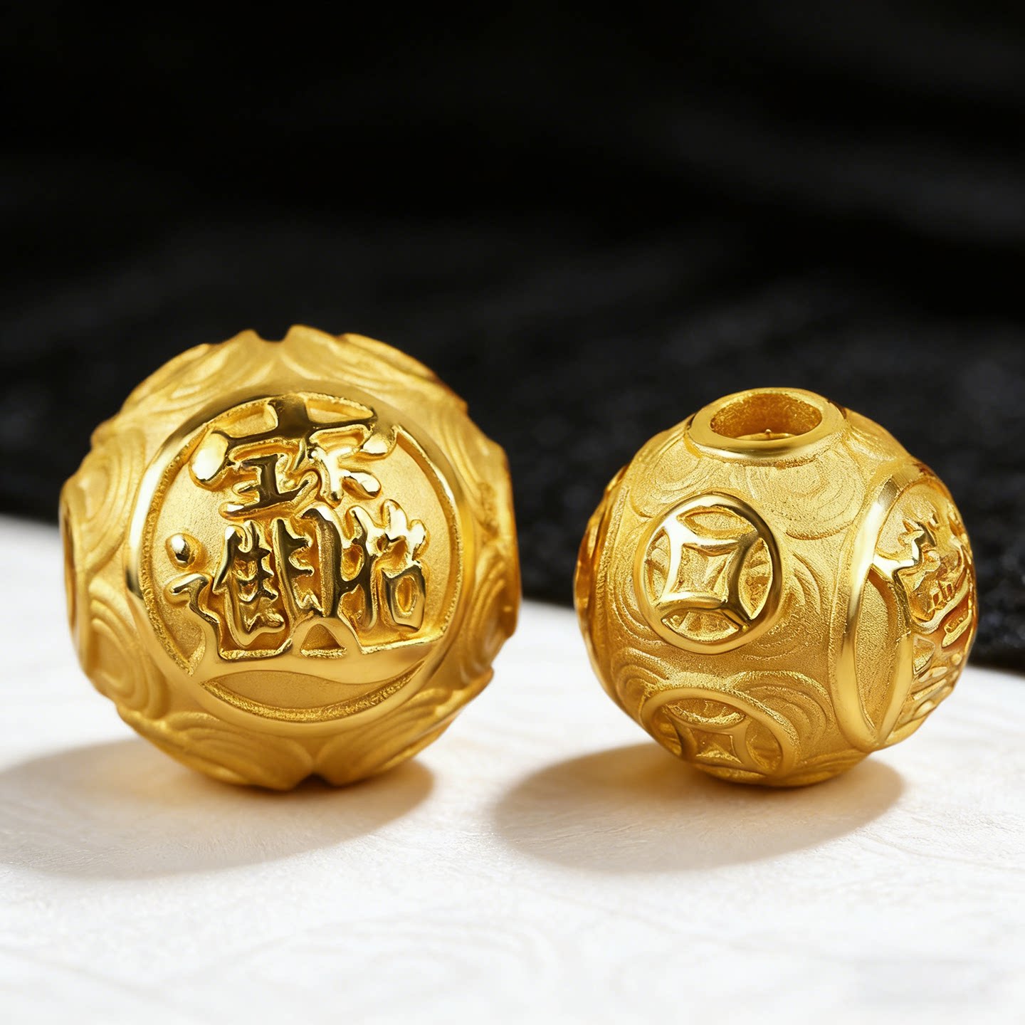 【沙金】招财进宝手链串珠配件