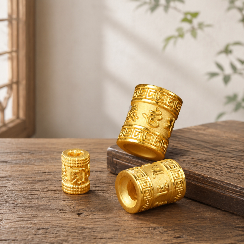 沙金通孔转运珠diy编绳手链串珠